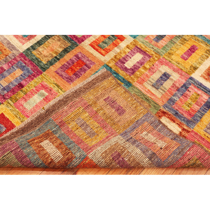 Nazmiyal Collection Contemporary Abstract Colorful Rug 3ft 7in X 5ft 1in
