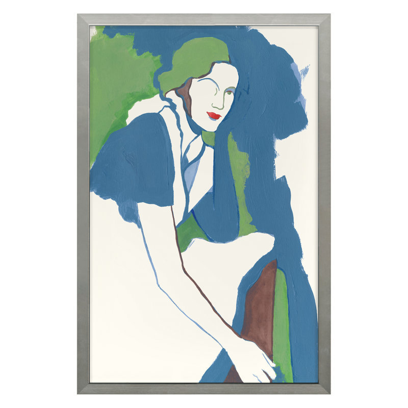 Flora Print by Melanie Amaral, Silver Framed, 24" H x 16" W x 1.25" D