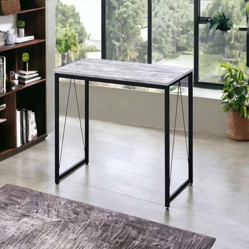 Antique White& Black Finish Writing Desk