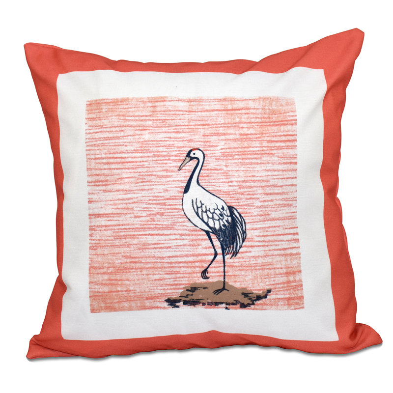 Housse et coussin de plage Beach Sandbar Square, 16 po x 16 po, Corail