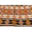 Tapis de couloir en laine noué à la main de conception unique 4 pi 9 po x 10 pi 4 po noué à la main Tapis décoratif en Ivoire/orange/rouge