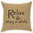 Wooded River Image Pillow - Relax - Linen Gray-329169951