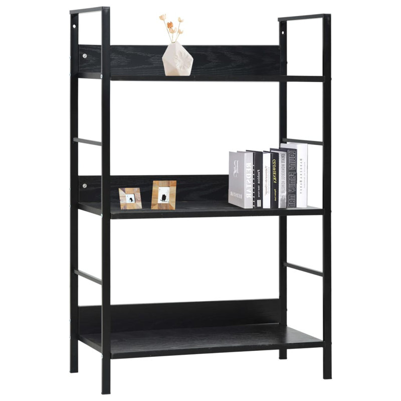 Étagère à livres en métal H 35,6 "x l 23,6" Minkler, Noir