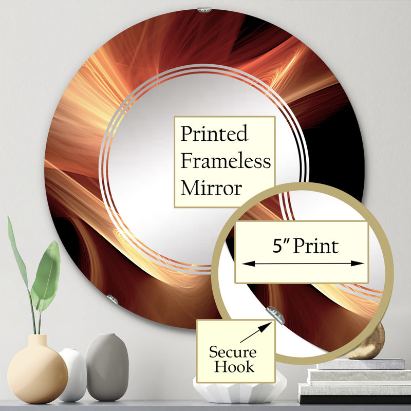 Miroir mural Ridgewinds, 24 po x 24 po