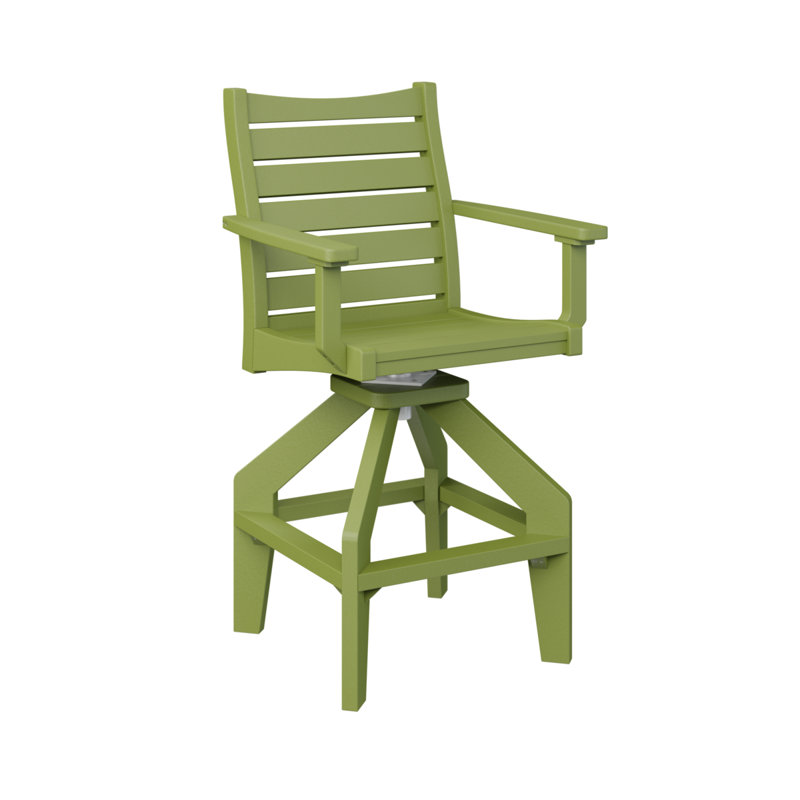 Berlin Gardens Bristol Swivel Chair, Kiwi Green, 26.5"