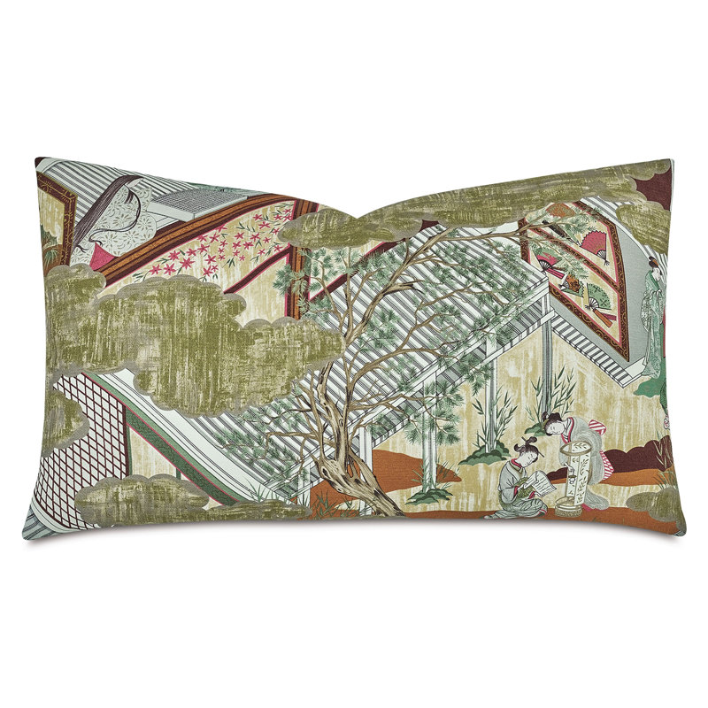 Housse de coussin et insert Studio 773 Lifestyle Ichika Ukiyo-E, Forme rectangulaire