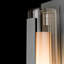 Vertical Bar Fluted Clear Glass 1-Bulb Outdoor Flush Mount-96129123-96129127