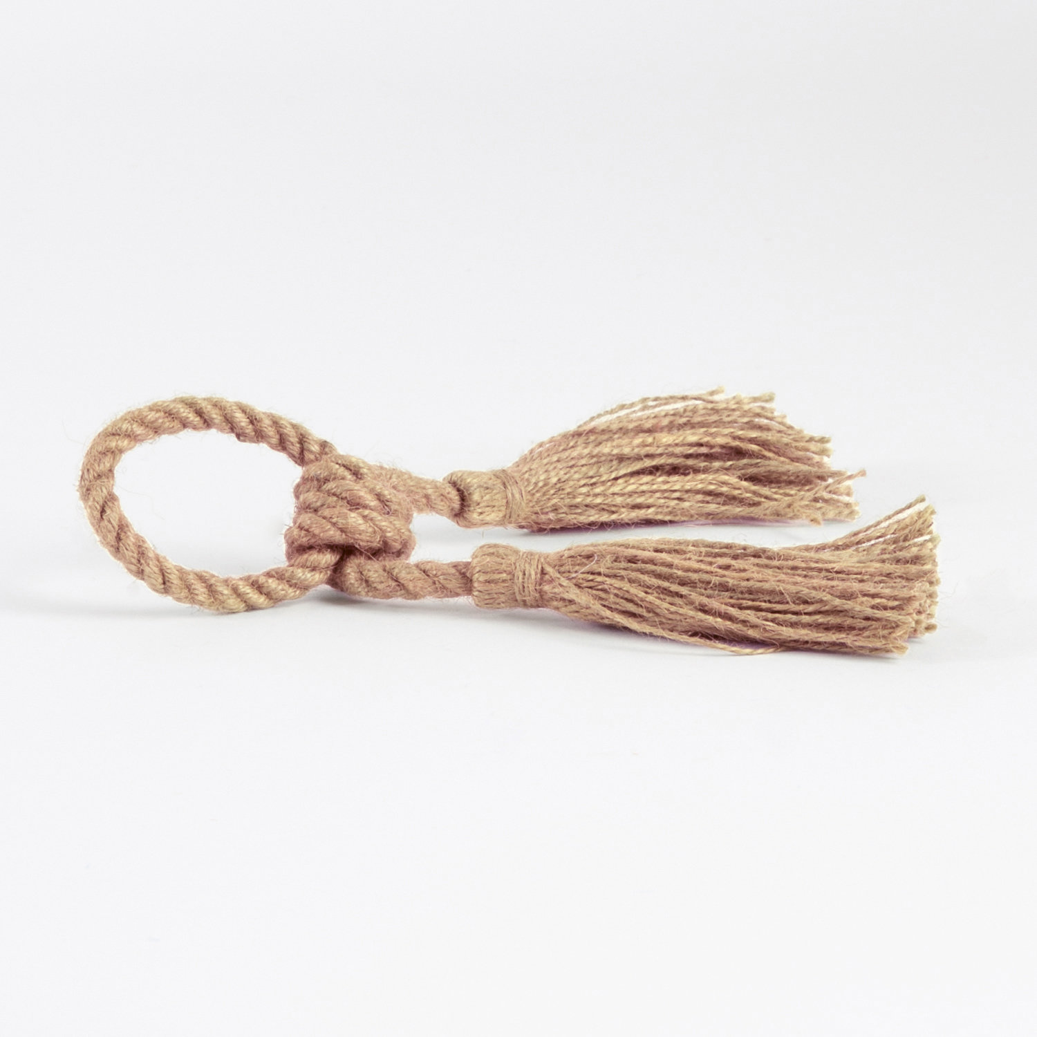 Harrietta Jute Tassel Napkin Rings, Natural