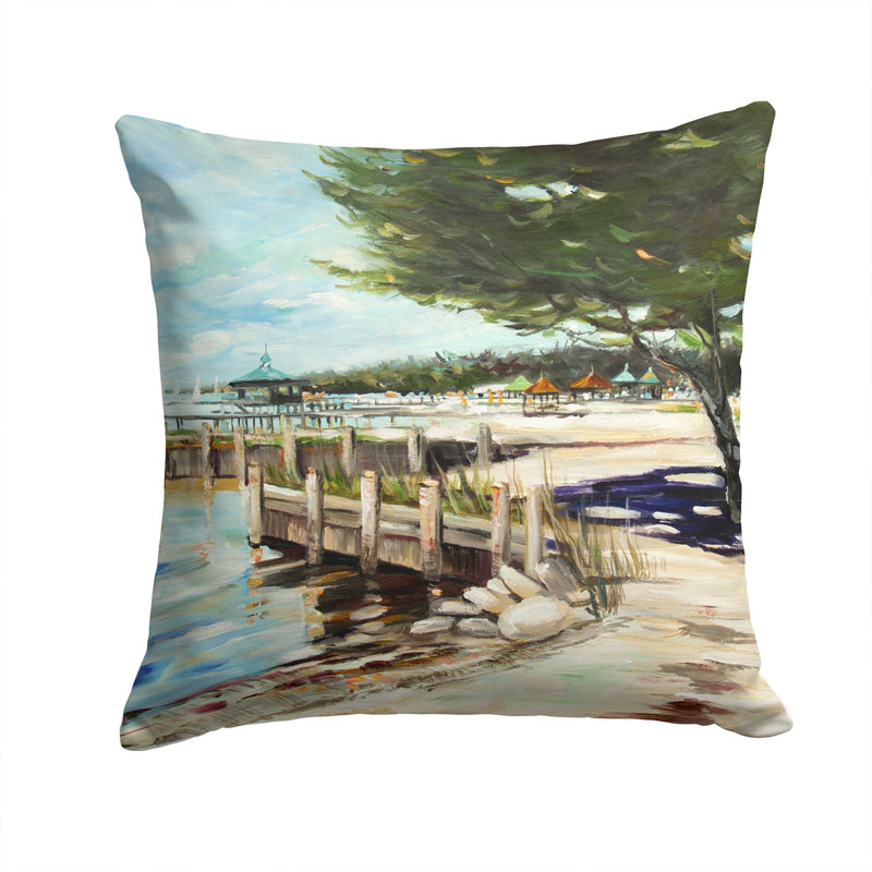 Coussin décoratif intérieur / extérieur At The Pier, H 18 po x l 18 po x P 5,5 po