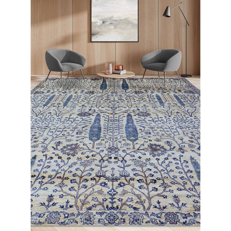 Floral Area Rug, Rectangle 12' x 15'