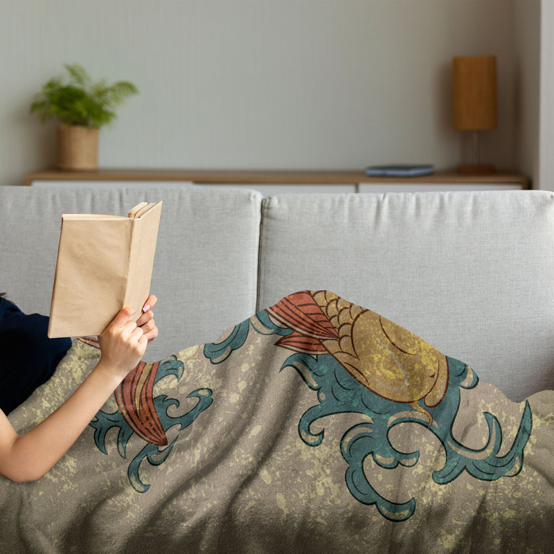 Hand Woven Throw Blanket, 50" x 70"
