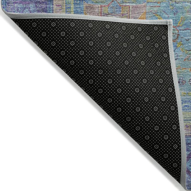 Machine Washable Indoor/Outdoor Jacobus ACN2159 Global Rug, Rectangle 3' x 5'