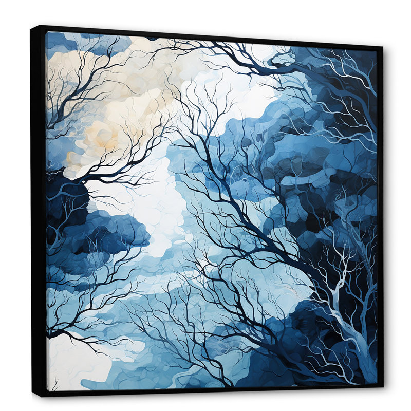 «River Embrace I», reproduction sur toile, Cadre flottant noir, H 24 po x l 24 po x P 1 po