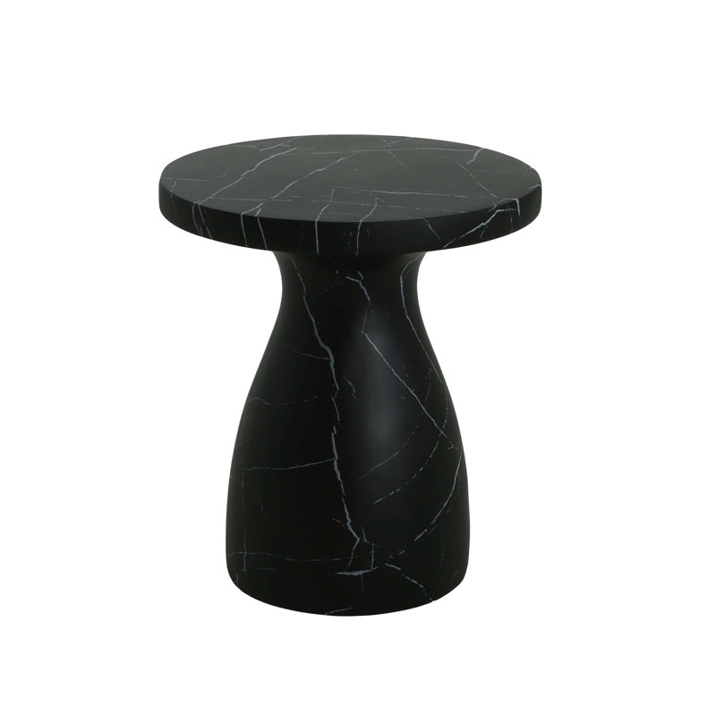 Outdoor Travertine Mgo Side Table,Light Weight Concrete End Table