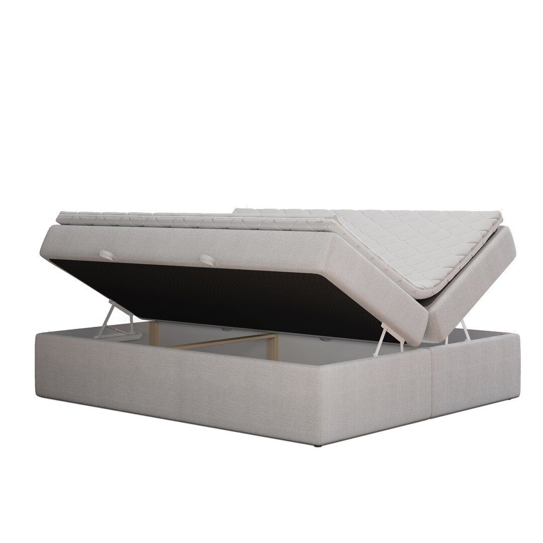 Boxspringbett Myrdle mit Topper und Bettkasten