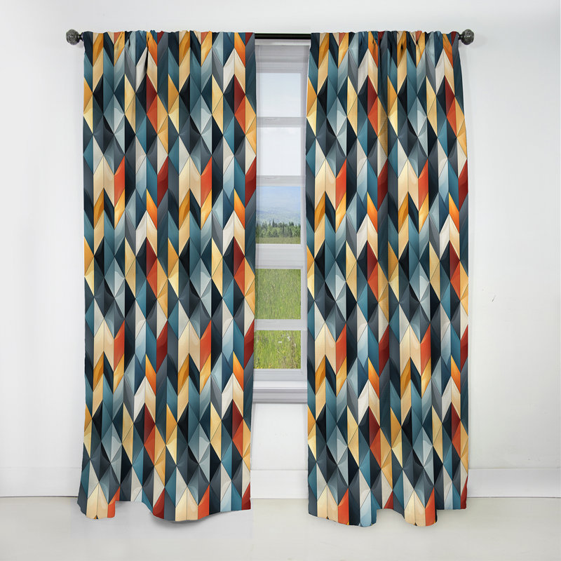 Scandinavian Simplicity Marble Pattern - Abstract Marble Marble Blackout Curtain - 1 Panels, 52" W x 90" L