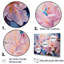 Ensemble de salon art mural rhododendron rose-107737484-107737483