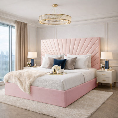Upholstered Velvet Bed