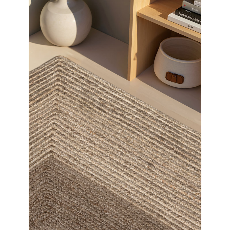 Hanse Home Juno Line - Jute Rug, Natural Rug for Living room, Bedroom, Diningroom, Ivory, Rectangle 120 x 170 cm