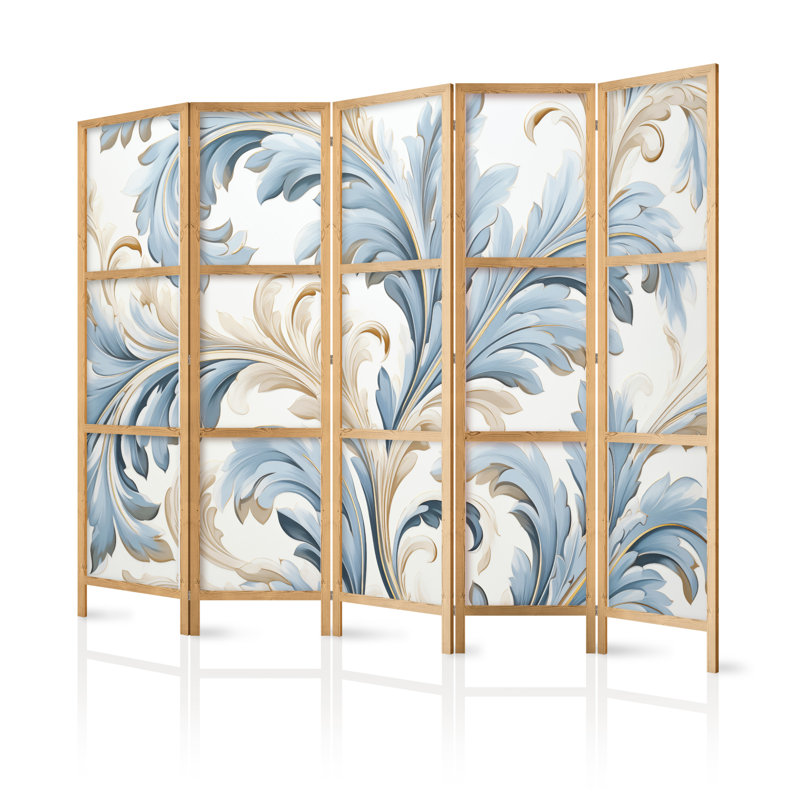 171cm H Solid Wood Folding Room Divider, 5, 171cm H x 225cm W x 1.2cm D