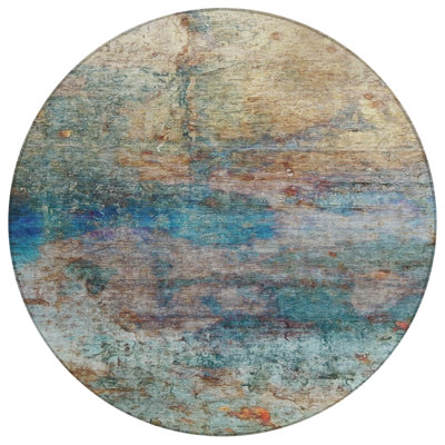 Tapis extérieur rond 8 pi
