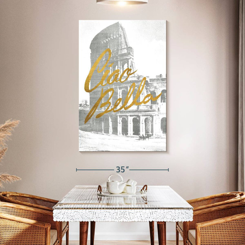 Tergel Gilded Rome, 51" H x 34" W