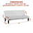 Mercia 66.1'' Wide Faux Leather Tufted Back Convertible Sofa Button Tufted Futon, Sleeper Bed-67506542