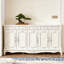 Banc de rangement blanc en bois manufacturé