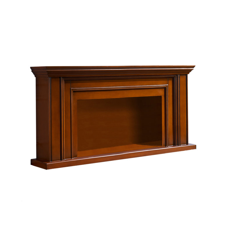 Meuble télé American Fireplace, Brun