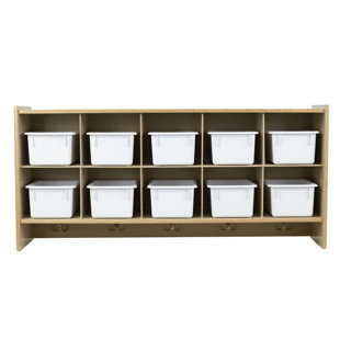 10 Compartment Solid Wood Cubby