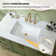 Undermount Bathroom Sink 23 5/8" X 15 9/16" Rectangular Vitreous China With Overflow