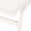 Chaise longue blanche pour l'extérieur de deux pièces - Maille en nylon, structure en aluminium, détails fabriqués à la main, ensemble de 2 chaises blanches, aluminium, détails