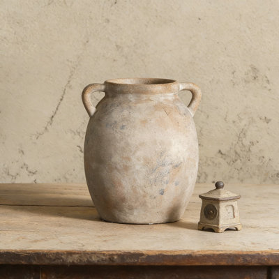 Handcrafted Ceramic Vase For Home Decor - Rustic Farmhouse Style Decorative Pottery With Waterproof Interior, Ideal For Fresh Flowers, Dried Florals, And Table Centerpieces