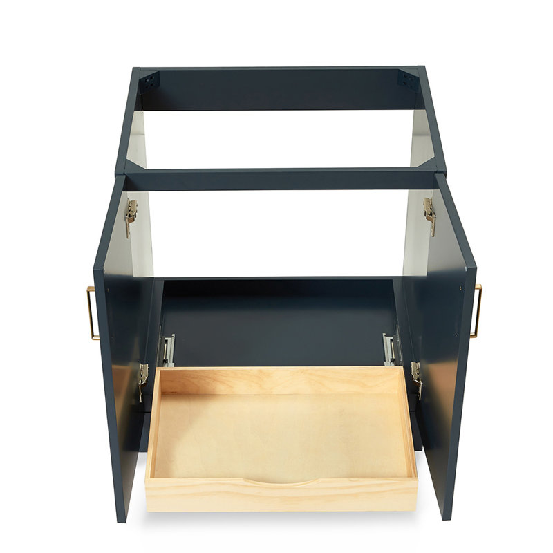 Base de meuble-lavabo simple 30 po Sawyer, Bleu minuit