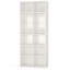 Bibliothèque verticale ou horizontale blanche 71,65 "à 12 cubes pour salon, bureau, chambre à coucher