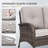  Valierius Outdoor Sectional Sofa Set With Rocking Chairs, Ottomans, PE Wicker, Water-Resistant Cushions-521784576