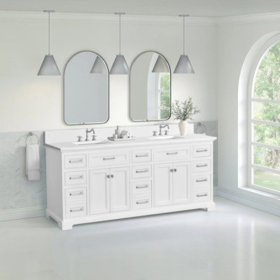 84 inch Free-standing Double Bathroom Vanity
