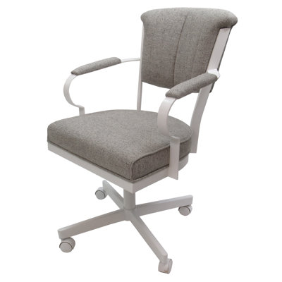 Metal Dining Caster Chair with Arms