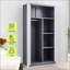 Armoire grande capacité en métal gris-118613317