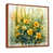 Toile avec cadre flottant brun