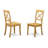 5 Piece Dining Table Set for 4 Includes a Square Kitchen Table and 4 Dining Room Chairs, Oak-1082190377