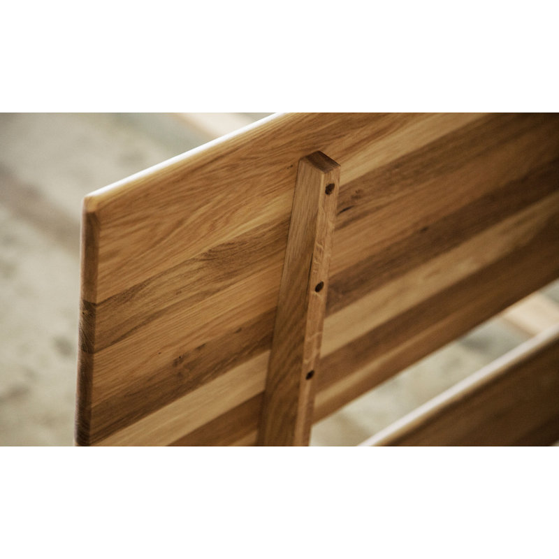 Gant Solid Wood Bed, Wild Oak, European Single (90 x 200 cm)
