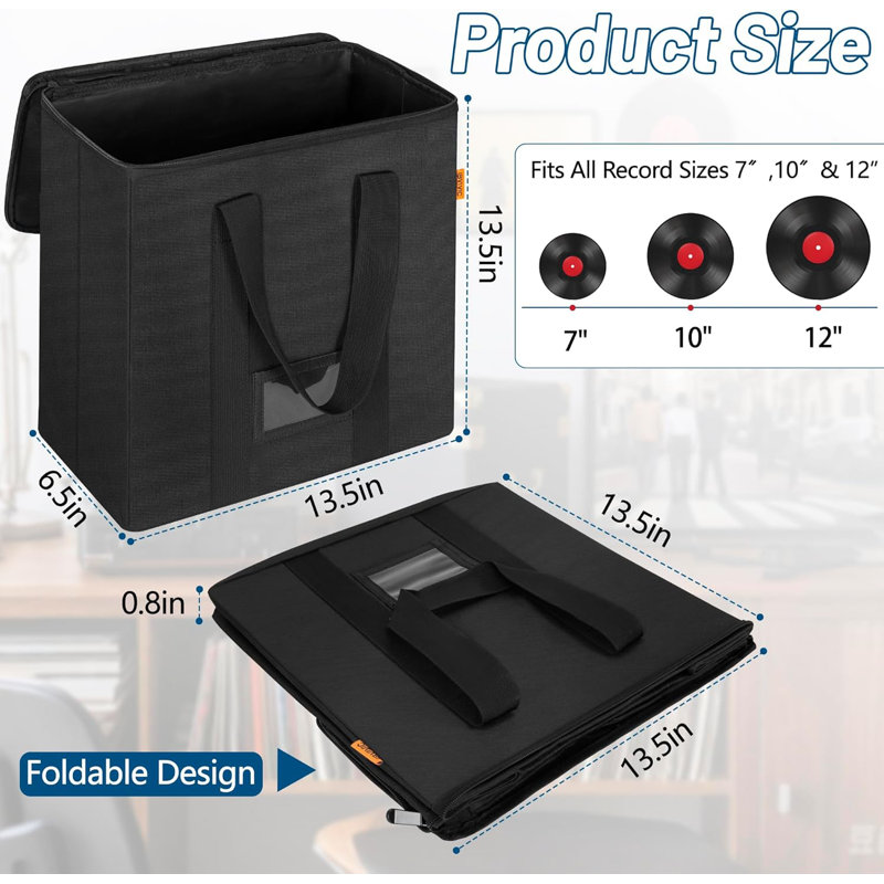 Vinyl Album Storage Case Bag for 7/10/12 inch LP