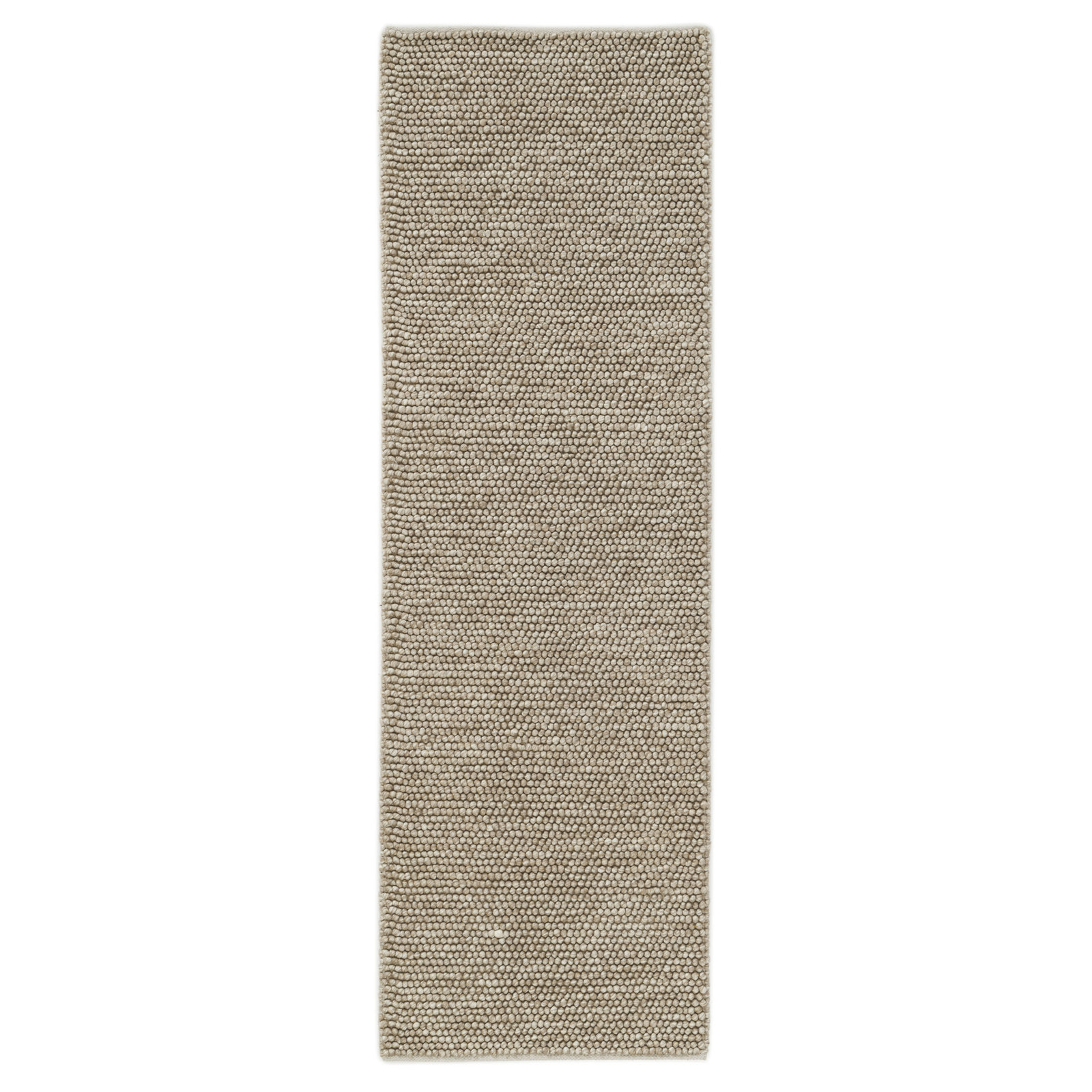 Elida Handwoven Flatweave Wool Area Rug, Runner 2'6" x 8', Brown