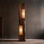 Lampe sur pied en bois de style zen
