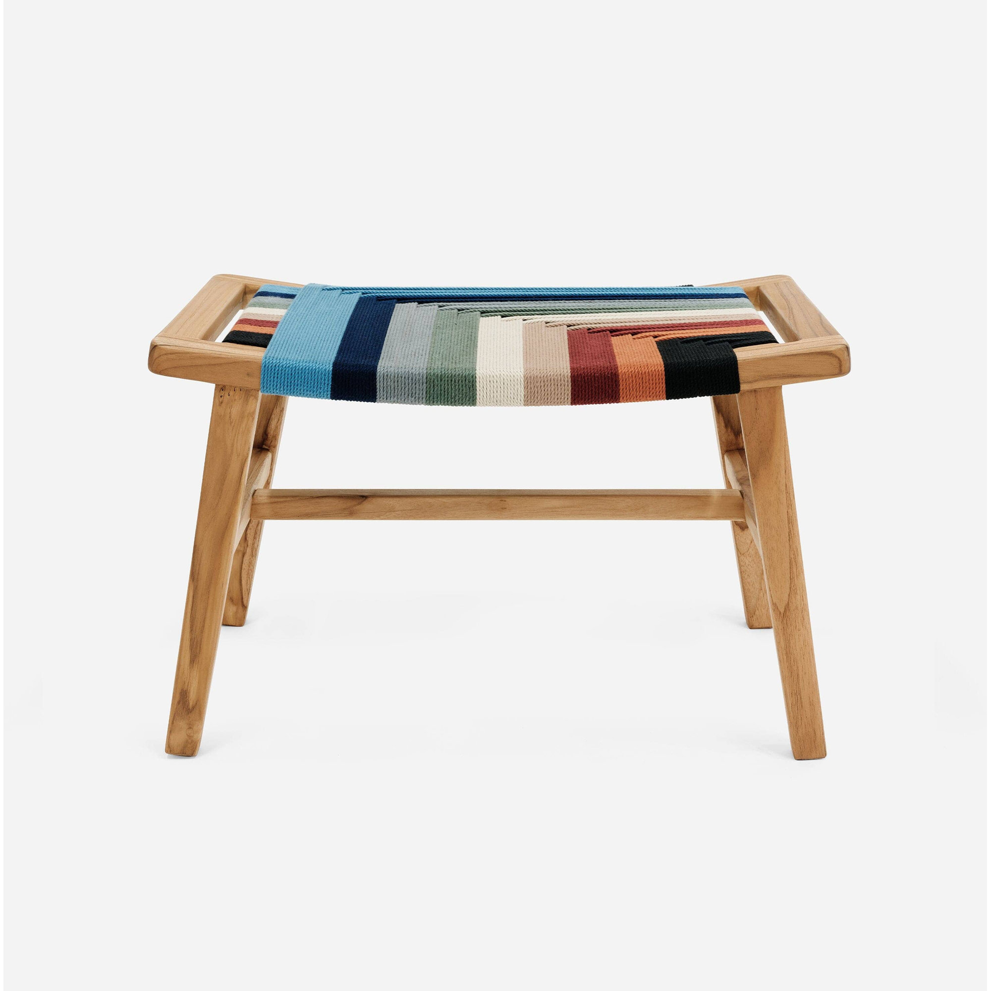 Masaya Upholstered Ottoman, Natural, Natural Vaqueano