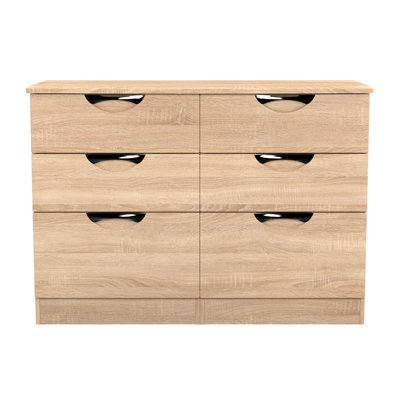 Bhodhini 112cm W 6 - Drawer Chest of Drawers