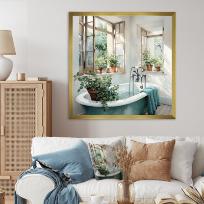 " Bath Laundry Gentle Watercolor II "
