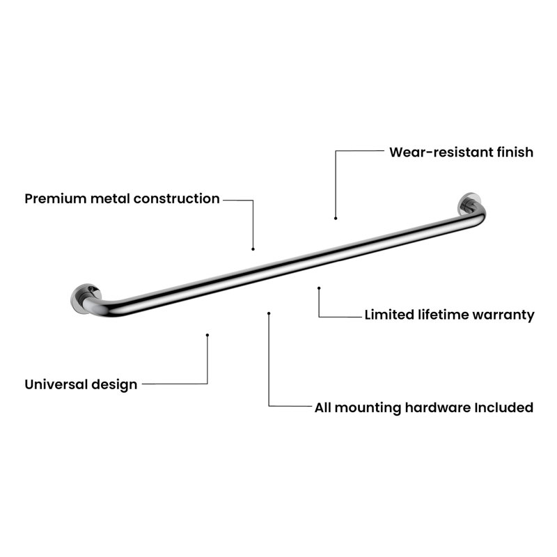 38.38'' Grab Bar, Black