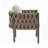 2-Pieces Outdoor Metal Patio Club Chair